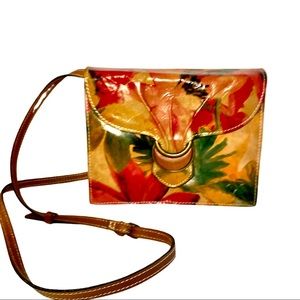 Gorgeous Patricia Nash Tropical Floral Leather Handbag